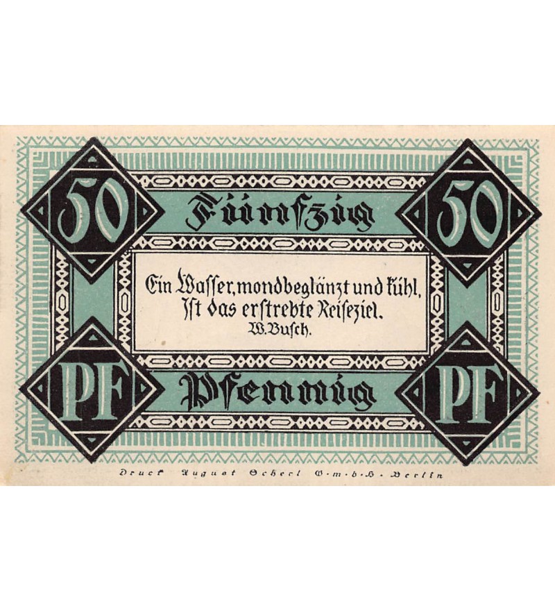ALLEMAGNE, STOLZENAU - 50 PFENNIG 1921