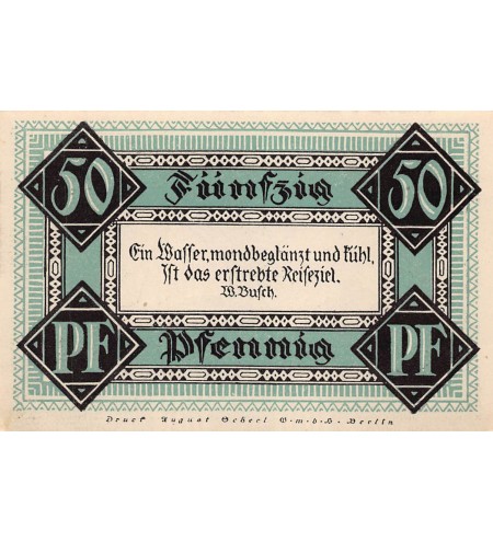 ALLEMAGNE, STOLZENAU - 50 PFENNIG 1921