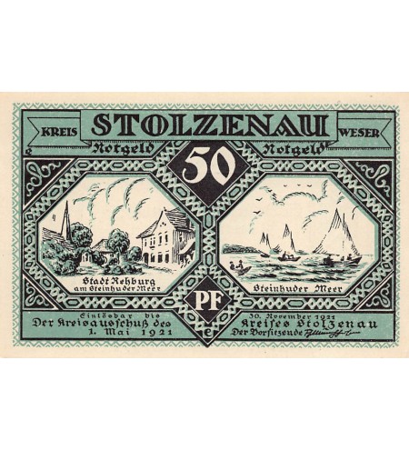ALLEMAGNE, STOLZENAU - 50 PFENNIG 1921