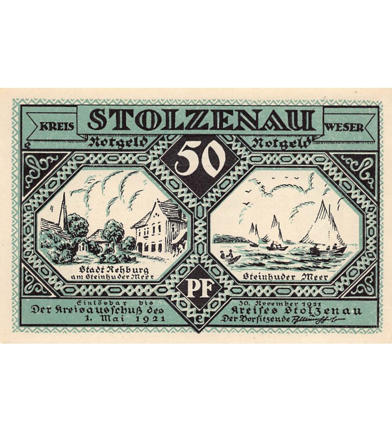 ALLEMAGNE, STOLZENAU - 50 PFENNIG 1921