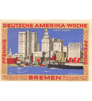 ALLEMAGNE, BREME - 100 PFENNIG 1923 2