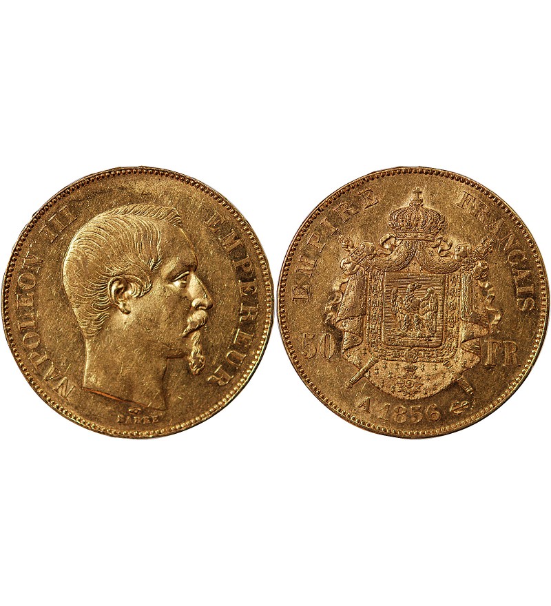 NAPOLEON III ﻿ - 50 FRANCS OR 1856 A PARIS﻿