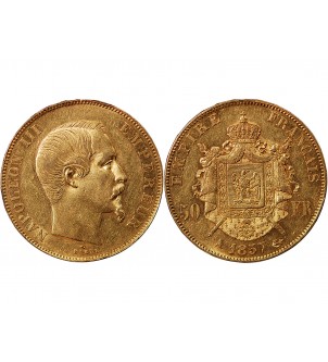 NAPOLEON III ﻿- 50 FRANCS OR 1857 A PARIS﻿ 2