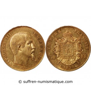NAPOLEON III ﻿- 50 FRANCS OR 1857 A PARIS﻿
