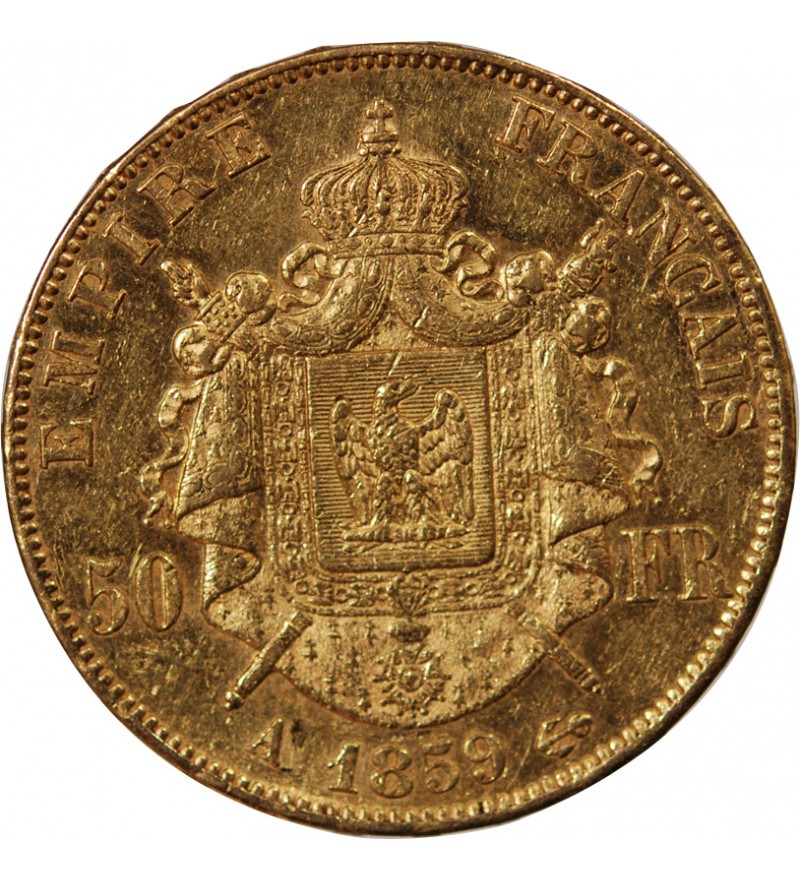 NAPOLEON III ﻿ - 50 FRANCS OR 1859 A PARIS﻿