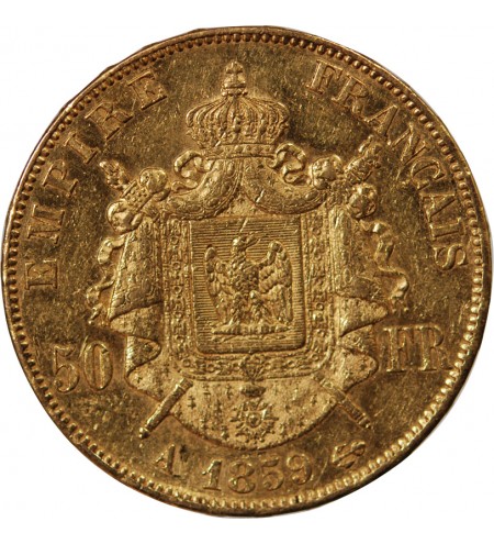 NAPOLEON III ﻿ - 50 FRANCS OR 1859 A PARIS﻿