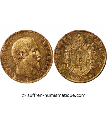 NAPOLEON III ﻿ - 50 FRANCS OR 1859 A PARIS﻿