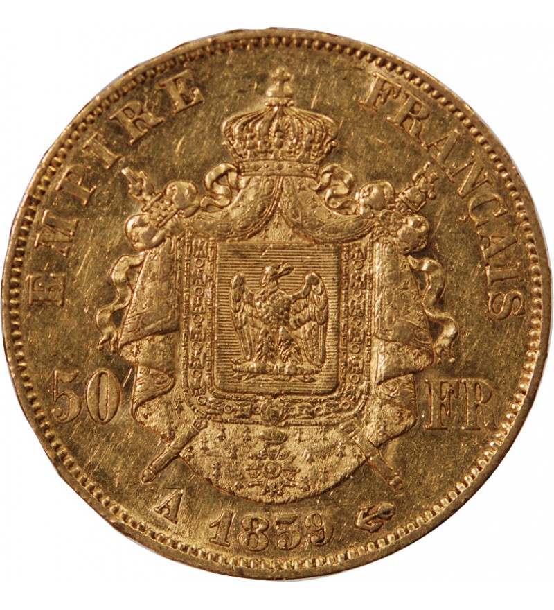 NAPOLEON III ﻿ - 50 FRANCS OR 1859 A PARIS﻿