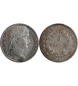 France 5 Francs Napoléon I  1813 A Paris 2