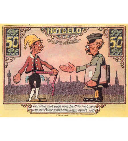 ALLEMAGNE, PAPENBURG - 50 PFENNIG 1921