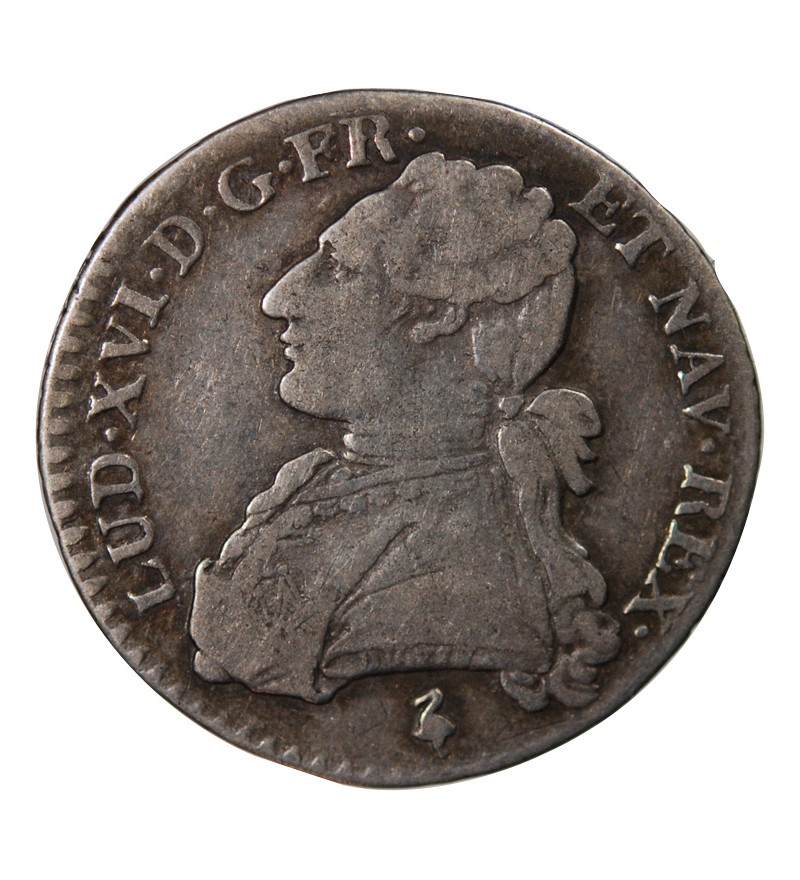 LOUIS XVI - 1/10 ECU AUX BRANCHES D'OLIVIER 1784 A PARIS