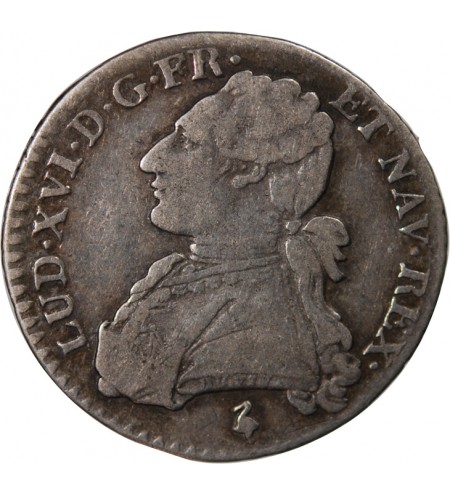 LOUIS XVI - 1/10 ECU AUX BRANCHES D'OLIVIER 1784 A PARIS