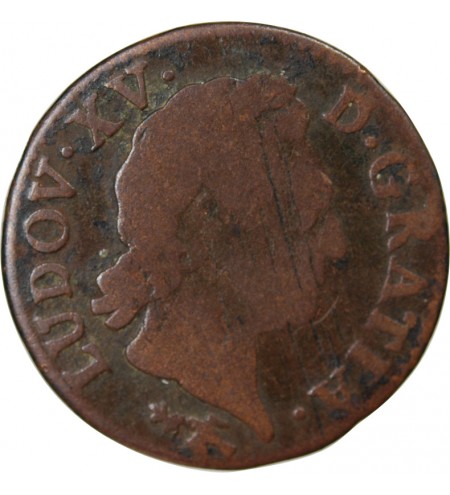 LOUIS XV﻿ - 1/2 SOL A LA VIEILLE TÊTE 1770 BESANCON