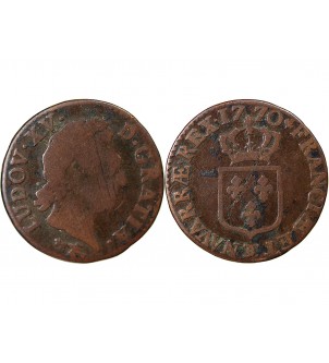 LOUIS XV﻿ - 1/2 SOL A LA VIEILLE TÊTE 1770 BESANCON 2