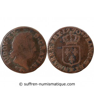 LOUIS XV﻿ - 1/2 SOL A LA VIEILLE TÊTE 1770 BESANCON