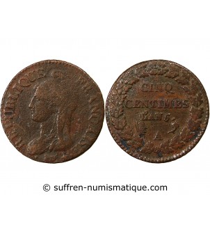 DUPRÉ - 5 CENTIMES AN 5 A PARIS
