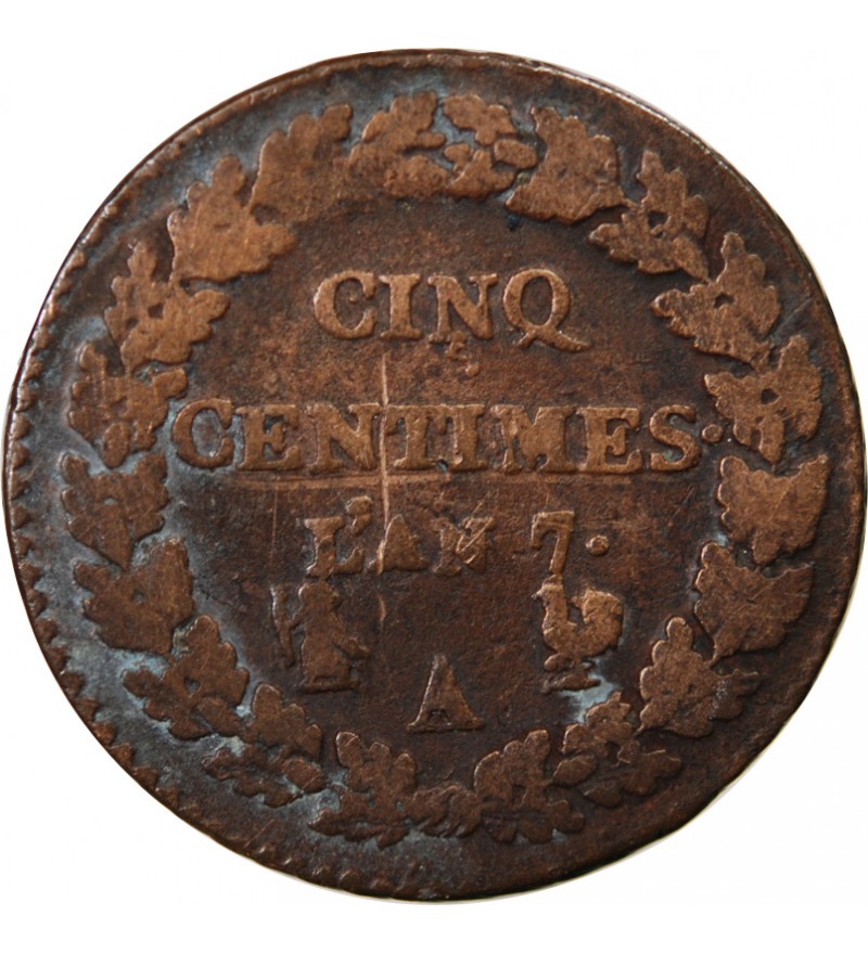 DUPRÉ - 5 CENTIMES AN 7 A PARIS