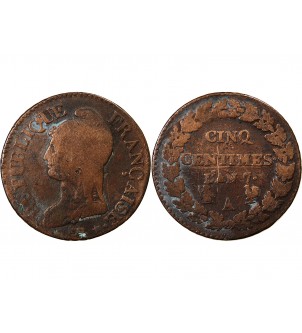 DUPRÉ - 5 CENTIMES AN 7 A PARIS 2