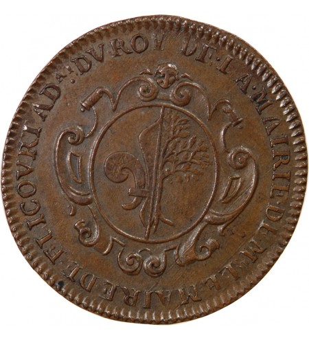 MANTES, LE MAIRE DE FLICOURT – JETON 1688