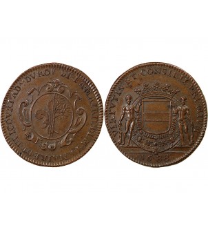 MANTES, LE MAIRE DE FLICOURT – JETON 1688 2