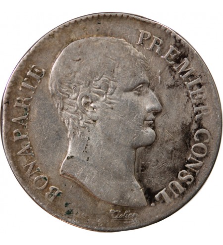 BONAPARTE Ier CONSUL﻿ - 5 FRANCS ARGENT AN XI Q PERPIGNAN