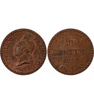 DUPRE - 1 CENTIME 1848 A PARIS 2