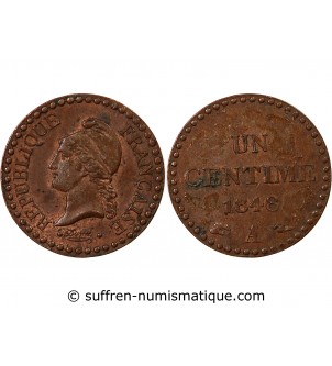 DUPRE - 1 CENTIME 1848 A PARIS