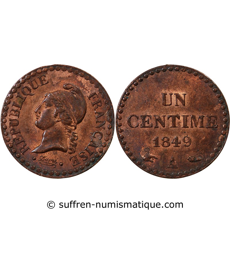 DUPRÉ - 1 CENTIME 1849 A PARIS