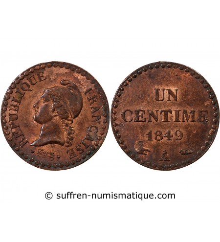 DUPRÉ - 1 CENTIME 1849 A PARIS
