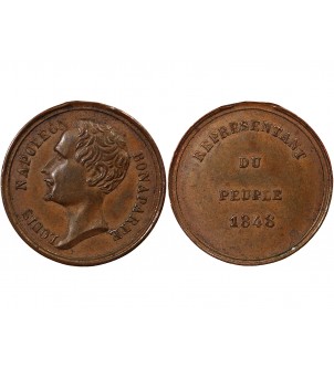 LOUIS-NAPOLEON BONAPARTE, REPRESENTANT DU PEUPLE - MEDAILLE 1848 2
