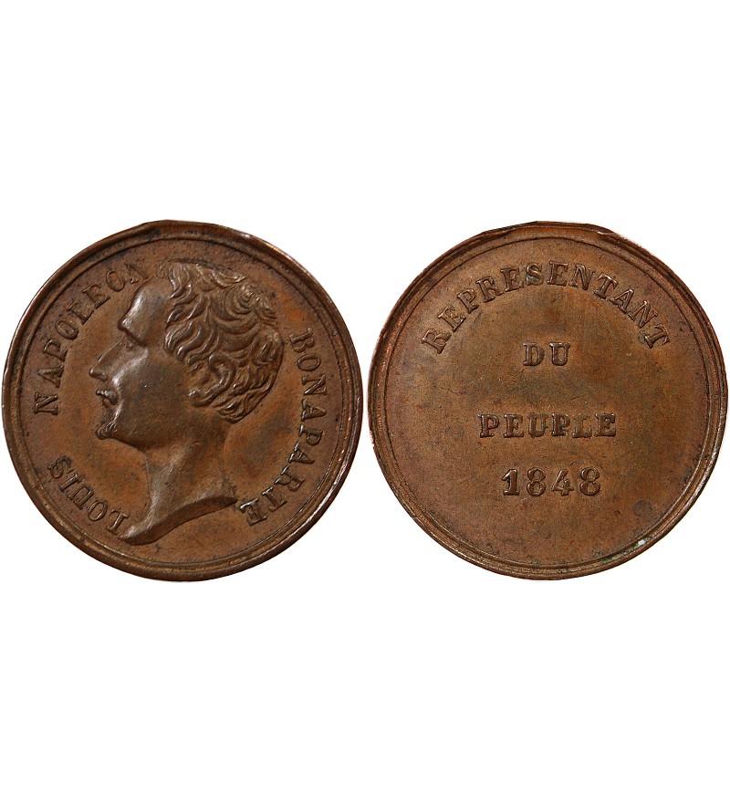LOUIS-NAPOLEON BONAPARTE, REPRESENTANT DU PEUPLE - MEDAILLE 1848