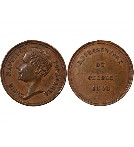 LOUIS-NAPOLEON BONAPARTE, REPRESENTANT DU PEUPLE - MEDAILLE 1848