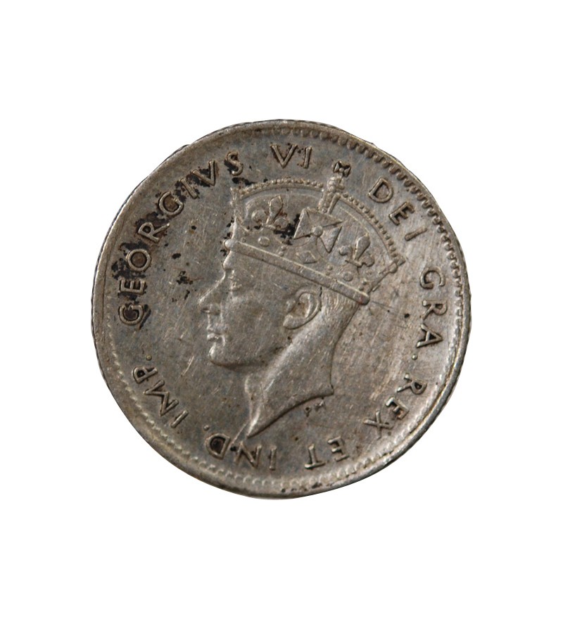 TERRE-NEUVE, GEORGES VI - 5 CENTS ARGENT 1945