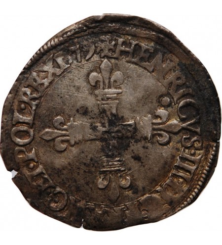 HENRI III - 1/8 ECU 1579 T NANTES