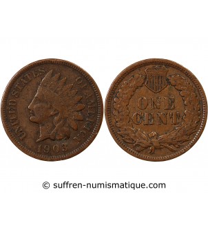 USA - 1 CENT "Indian Head" 1903 PHILADELPHIE