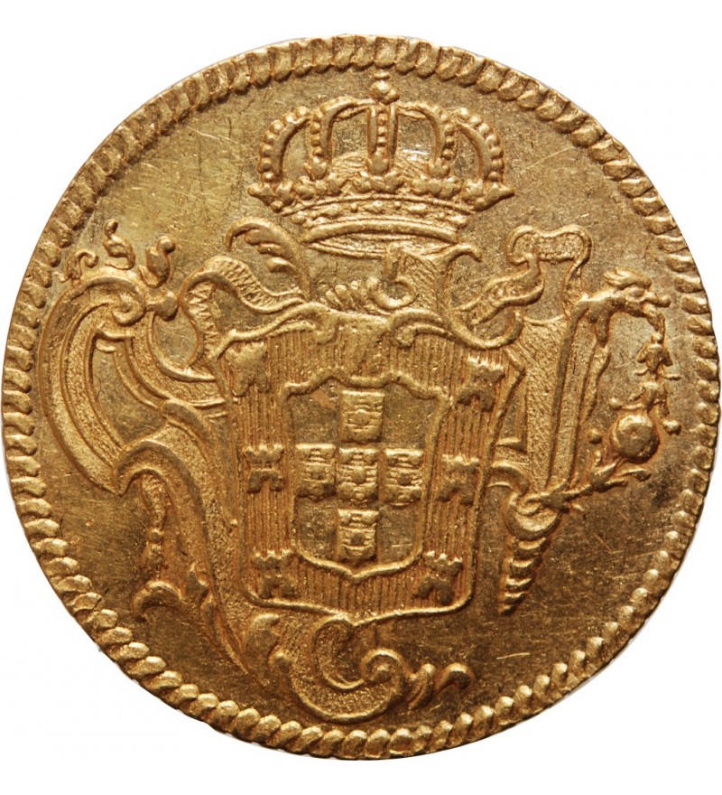 BRESIL - JOSEPH Ier 6400 REIS OR 1773 RIO DE JANEIRO
