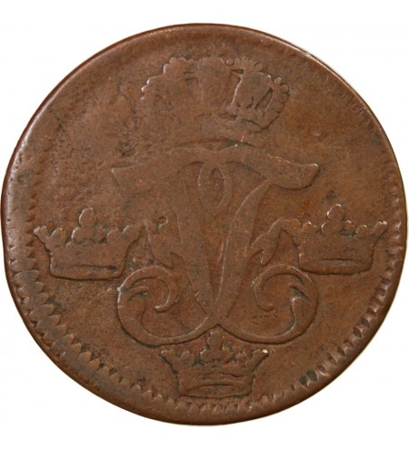 SUÈDE, FREDERIC Ier - 1 ÖRE 1746