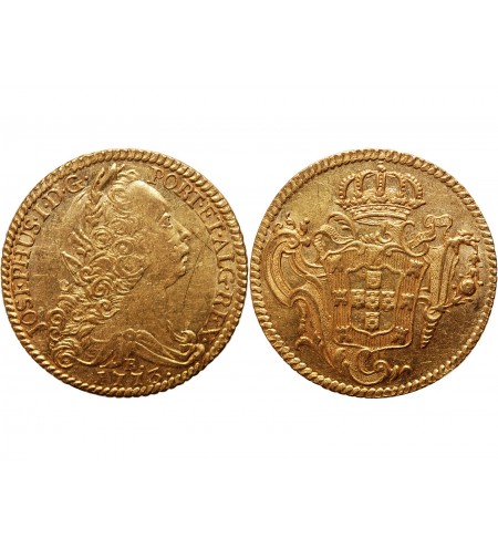 BRESIL - JOSEPH Ier 6400 REIS OR 1773 RIO DE JANEIRO