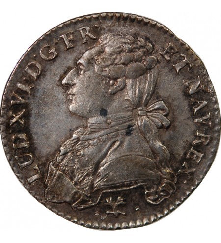 LOUIS XVI - 1/5 ECU AUX BRANCHES D'OLIVIER 1790 L BAYONNE