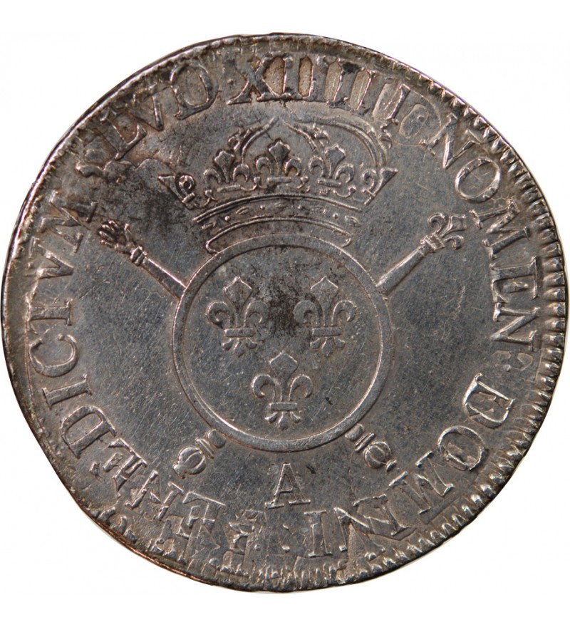 LOUIS XIV﻿ - ECU ARGENT AUX INSIGNES 170? A PARIS - Réformation