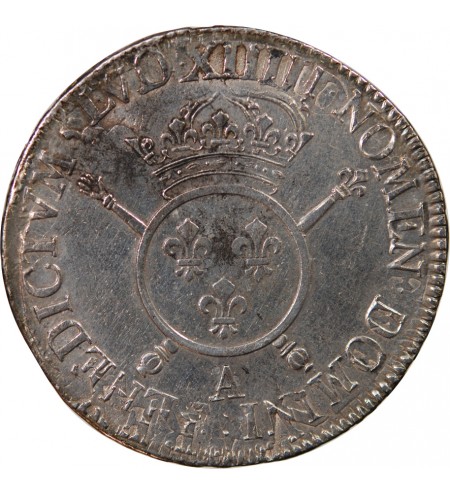 LOUIS XIV﻿ - ECU ARGENT AUX INSIGNES 170? A PARIS - Réformation
