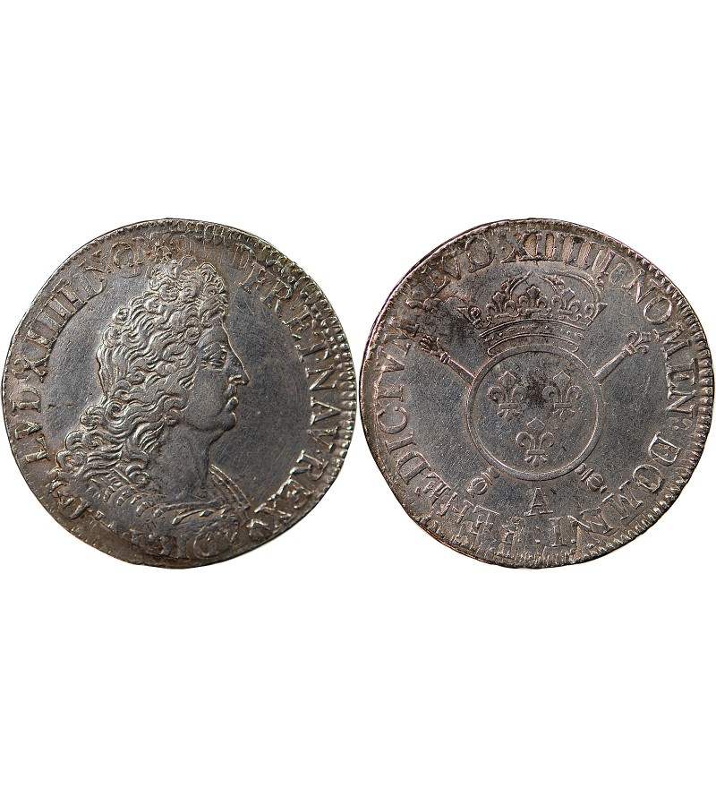 LOUIS XIV﻿ - ECU ARGENT AUX INSIGNES 170? A PARIS - Réformation