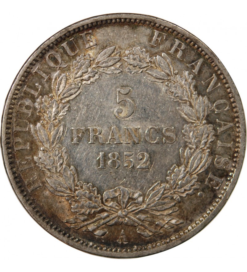LOUIS-NAPOLEON BONAPARTE - 5 FRANCS 1852 A PARIS