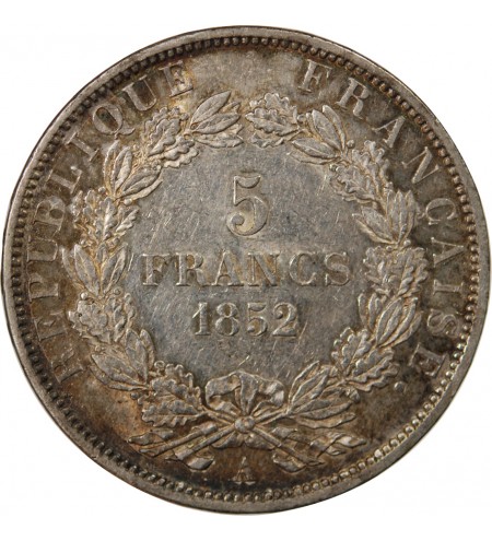 LOUIS-NAPOLEON BONAPARTE - 5 FRANCS 1852 A PARIS