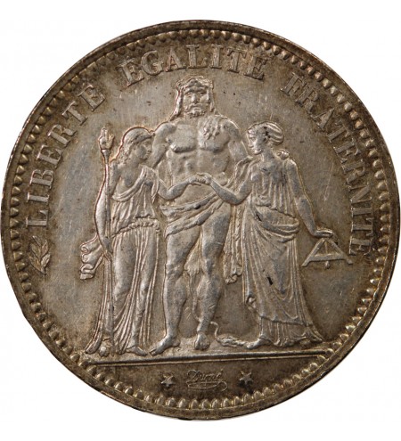 HERCULE - 5 FRANCS ARGENT 1873 A PARIS﻿