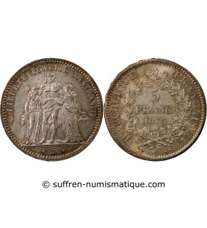 HERCULE - 5 FRANCS ARGENT 1873 A PARIS﻿