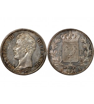 CHARLES X - 5 FRANCS ARGENT 1826 A PARIS 2
