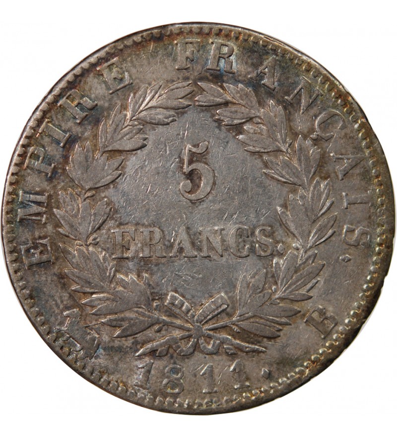 NAPOLEON Ier﻿ - 5 FRANCS 1811 B ROUEN