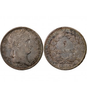 NAPOLEON Ier﻿ - 5 FRANCS 1811 B ROUEN 2