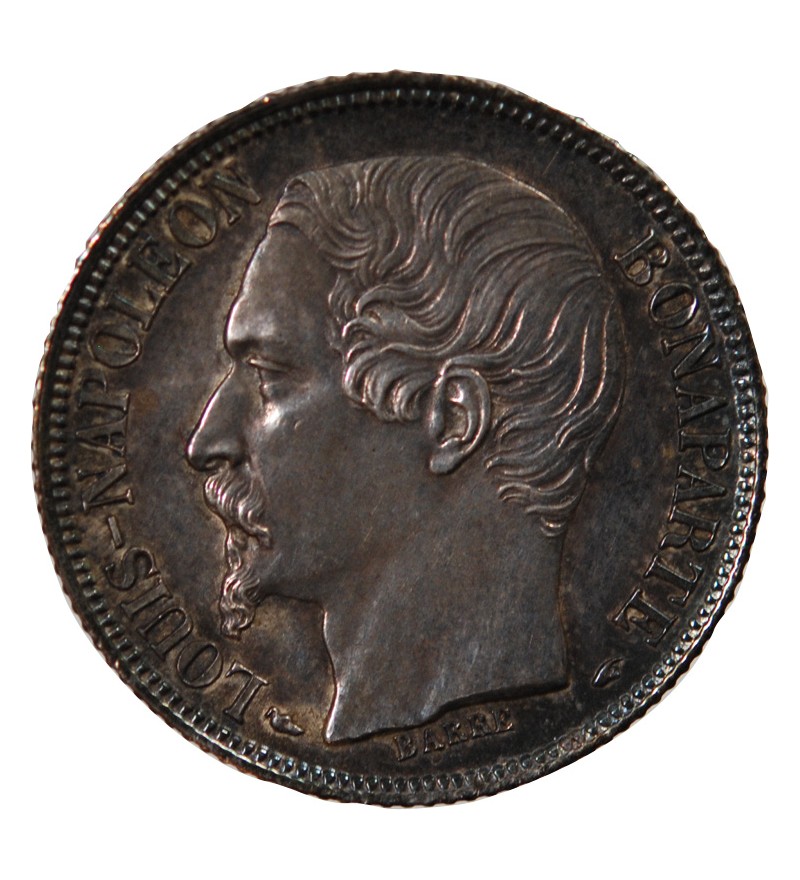 LOUIS-NAPOLEON BONAPARTE - 1 FRANC ARGENT 1852 A PARIS